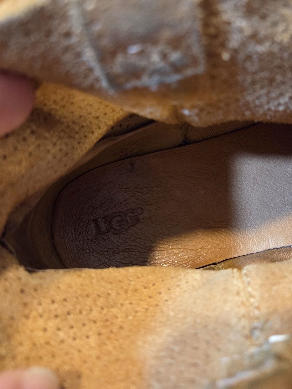 UGG Women's Classic Unlined Mini Perf Boots Size 9 Tan Gorpcore Preppy Boho - Picture 7 of 7